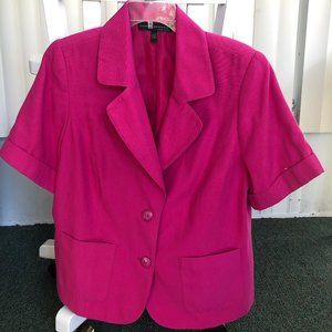 size 16WP rose red vintage women short sleeves jacket/coat/suit